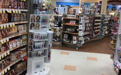 Inside lawtons store.